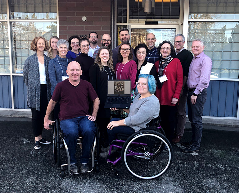 Members of the integrated knowledge translation guiding principles team at the consensus meeting in Vancouver, November 2019.