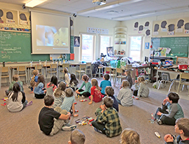Teacher candidate Brenna Ellis's class during her practicum at Giant’s Head Elementary in Summerland, BC.