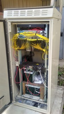 Box with numerous wires